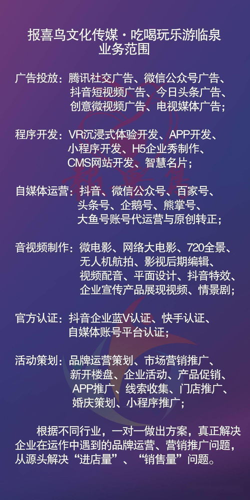 報喜鳥文化傳媒 全網營銷領跑者，引領網絡文化經營新篇章